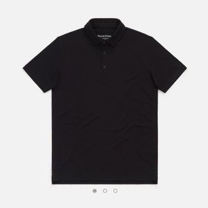 NWOT, Wool & Prince Polo Tee, Black, Medium